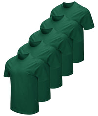 Men's Forest Green 5-Pack Essential Dual Blend Tee